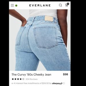 NEVER BEEN WORN EVERLANE JEANS
